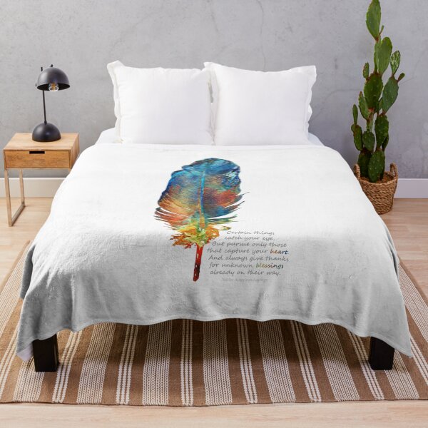 Item preview, Follow Your Heart Blessings - Colorful Native American Feather Art - Sharon Cummings designed and sold by Sharon Cummings Art.