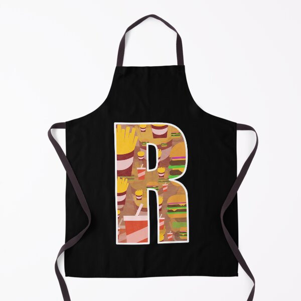 Item preview, Letter R - Burger Fries and Soda - Fast Food Pattern Art designed and sold by dylanxh.