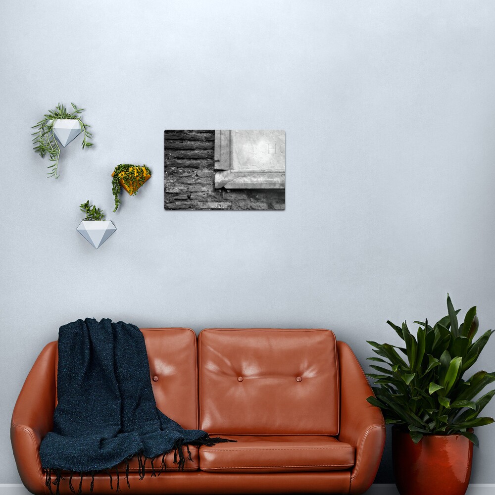 Marble & Brick Metal Print