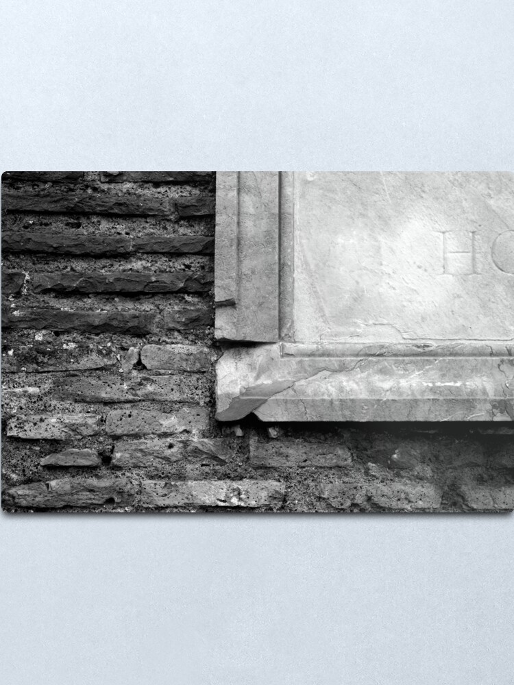 Alternate view of Marble & Brick Metal Print