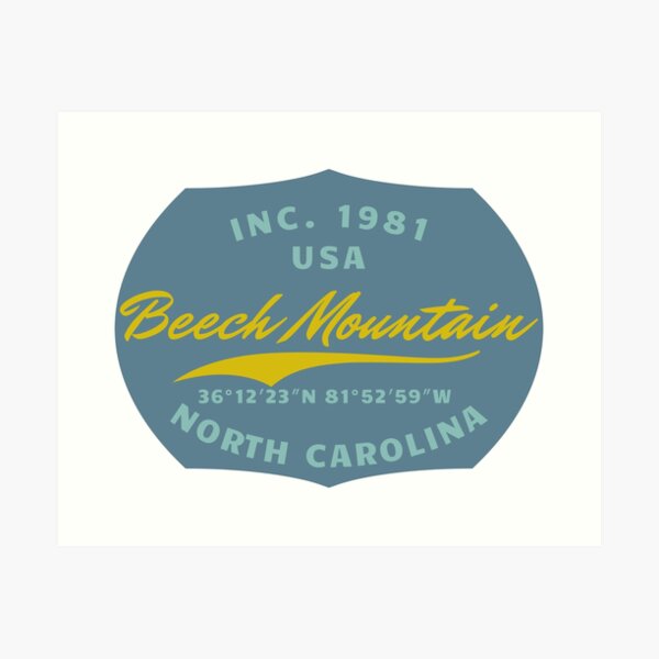 Beech Mountain, North Carolina Art Print