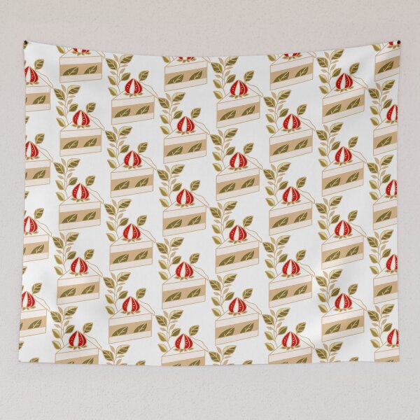 Item preview, Green Tea & Strawberry Cake designed and sold by artflorara.