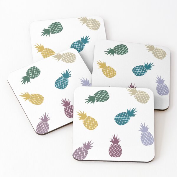 Item preview, Multi Color Pineapples Pattern designed and sold by ViewerEqualsPhoton.