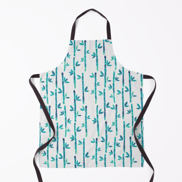 Item preview, Watercolor Bamboo Pattern - Neon Blue designed and sold by monitdesign.