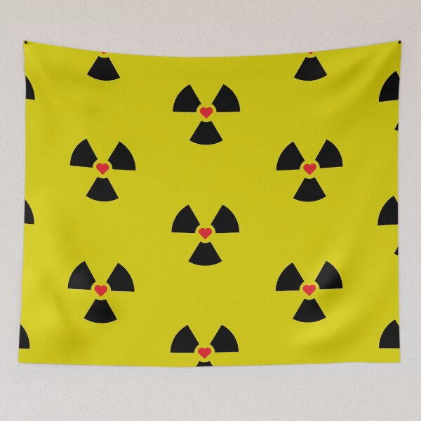 Item preview, Radioactive Sign Radiation Symbol Nuclear Hazard Heart Love designed and sold by Decamegashop.