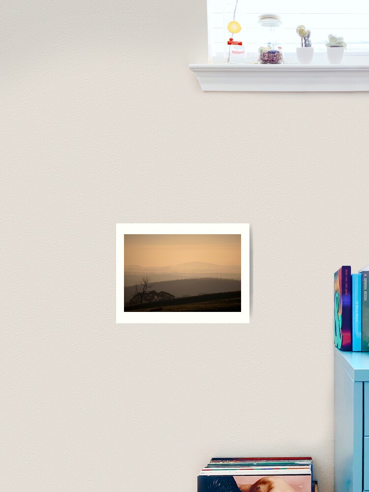 Thumbnail 1 of 3, Art Print, Smokey Town, Creswick designed and sold by Tiffany Dryburgh.