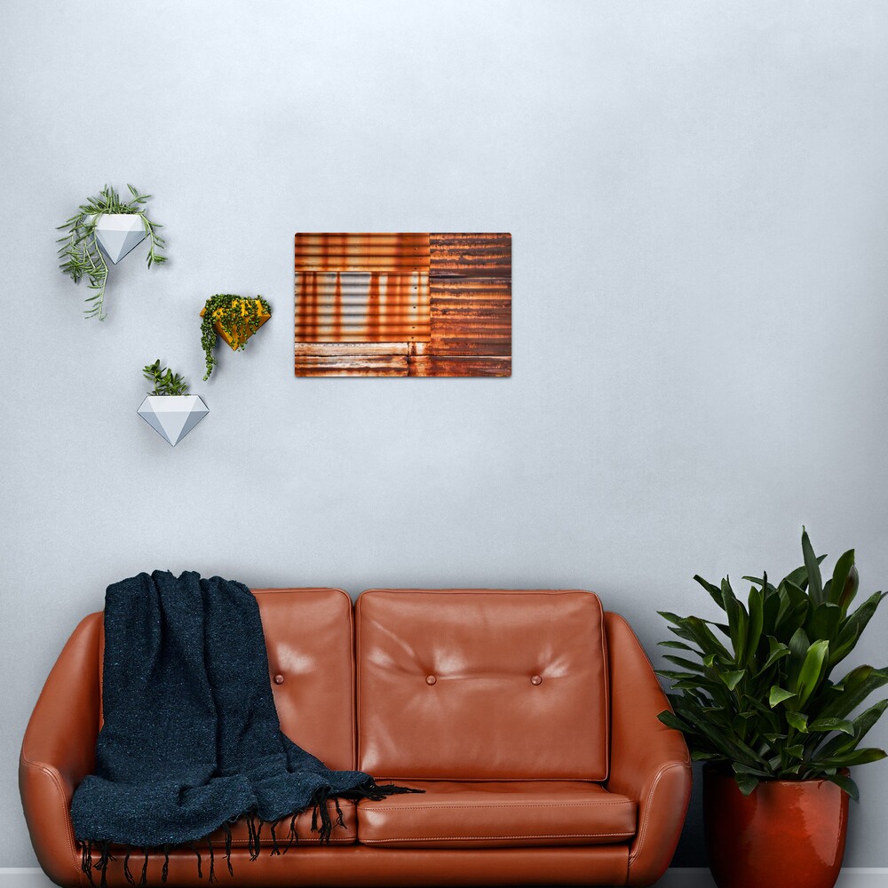 Patchwork Iron Metal Print