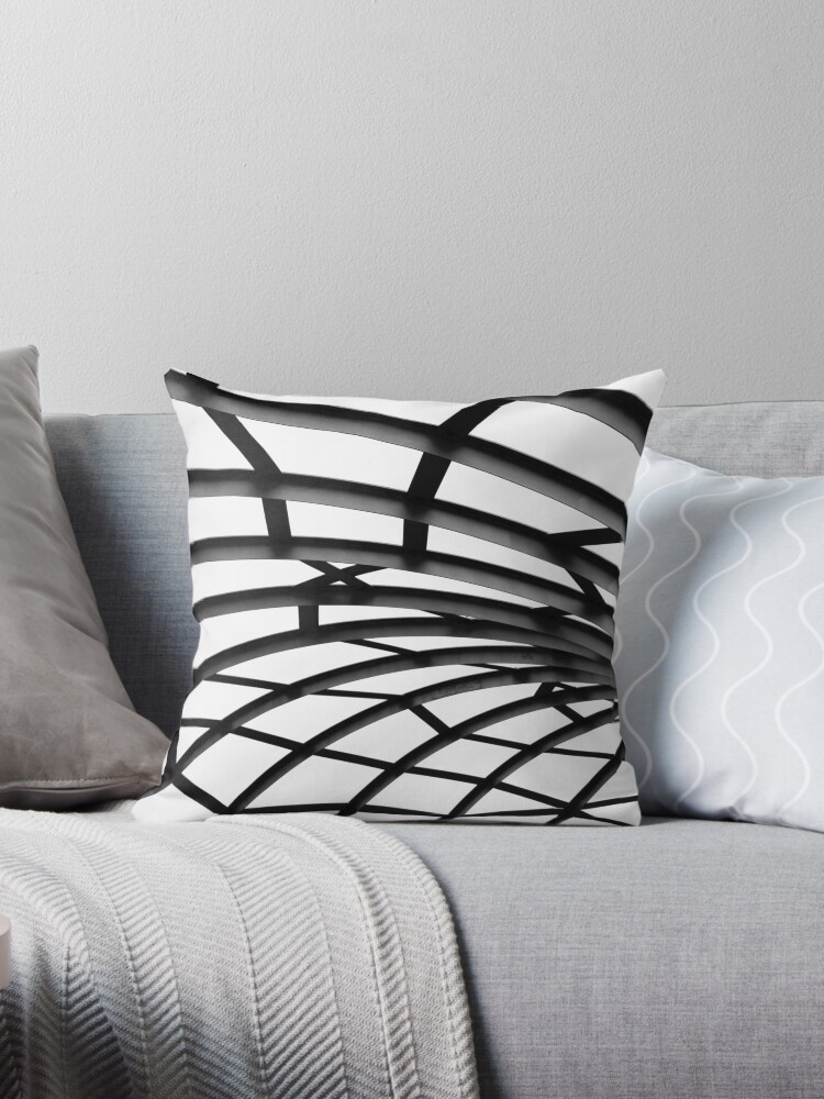 Thumbnail 1 of 3, Throw Pillow, Twists & Turns designed and sold by Tiffany Dryburgh.