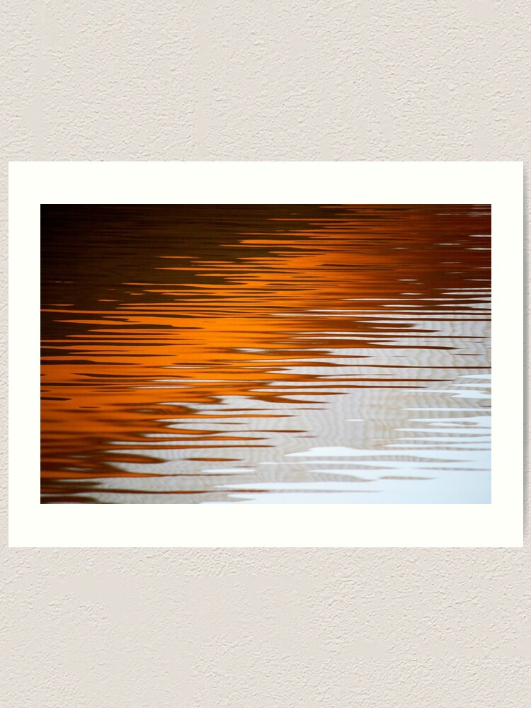 Alternate view of Orange Water Art Print