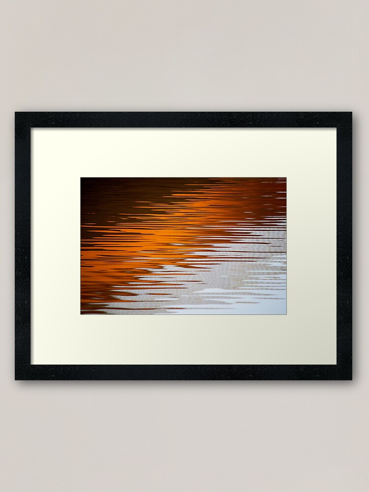 Alternate view of Orange Water Framed Art Print