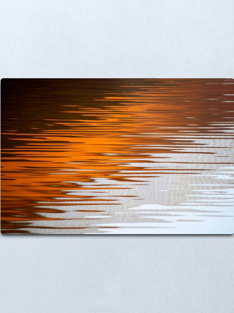 Alternate view of Orange Water Metal Print