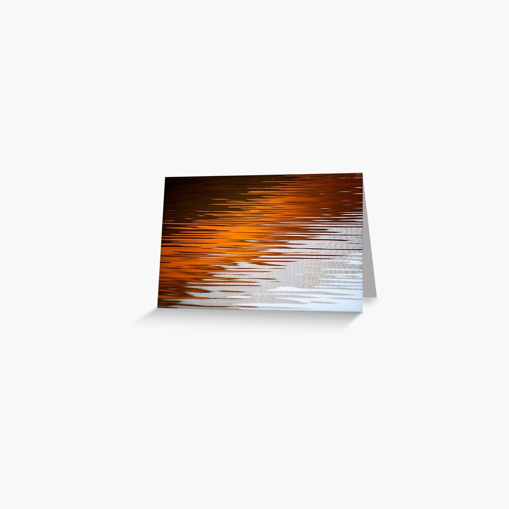 Orange Water Greeting Card