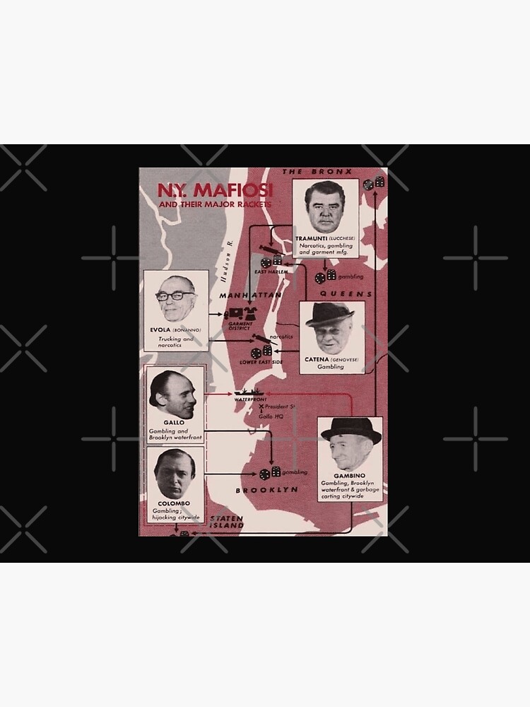 VITO GENOVESE FAMILY CHART 8X10 PHOTO MAFIA ORGANIZED CRIME MOB