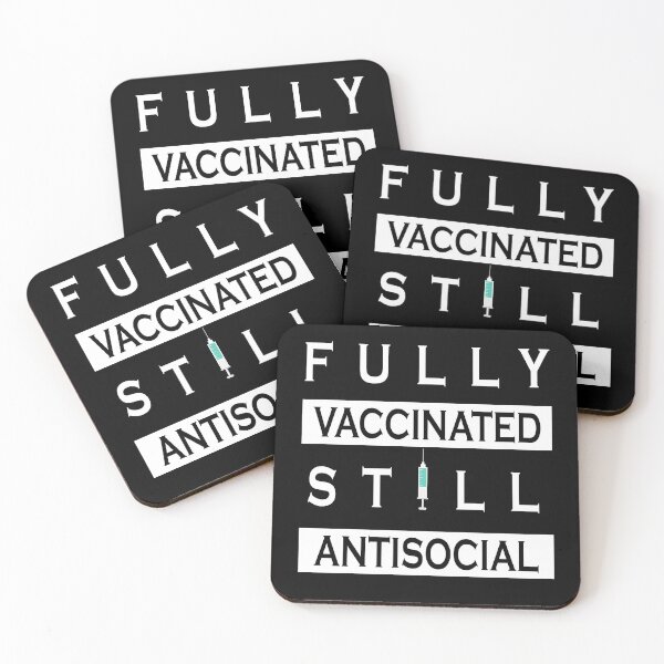 Item preview, Fully Vaccinated Still Antisocial designed and sold by ZimbomDesigner.