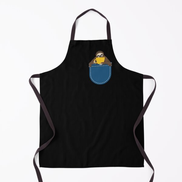 Item preview, Cute sloth drinking coffee in a pocket. designed and sold by Comfy Creations.