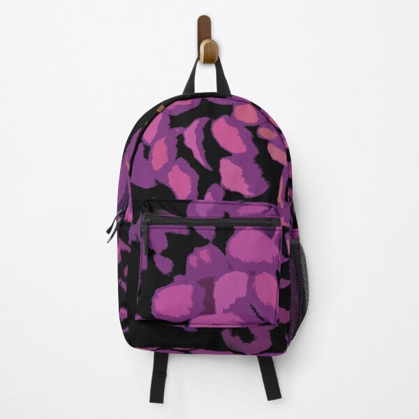 Item preview, Bloom with grace purple flower pattern black background designed and sold by myseptember18th.