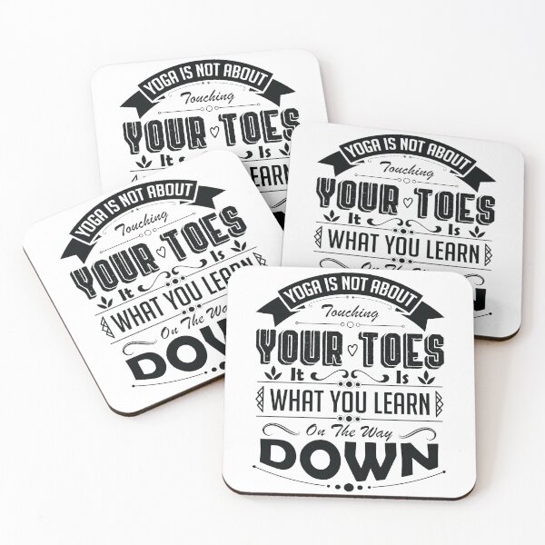 Item preview, Yoga is not about touching your toes, it is what you learn on the way down. designed and sold by Beefytee.
