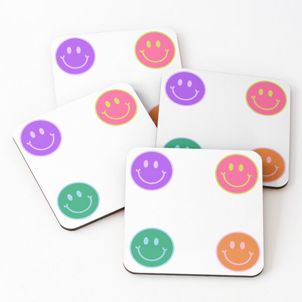 Item preview, Neon 4-Pack Stickers 90s Pink Orange Purple Green designed and sold by Art by Amanda.