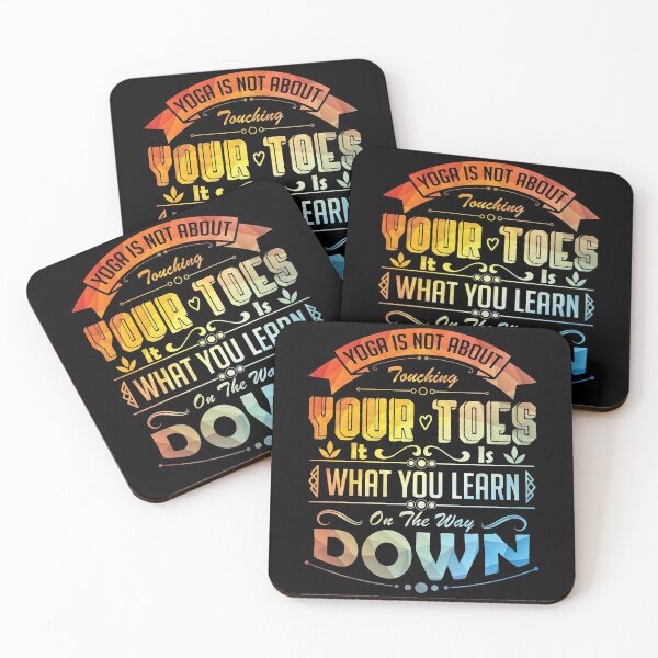 Item preview, Yoga is not about touching your toes, it is what you learn on the way down. designed and sold by Beefytee.
