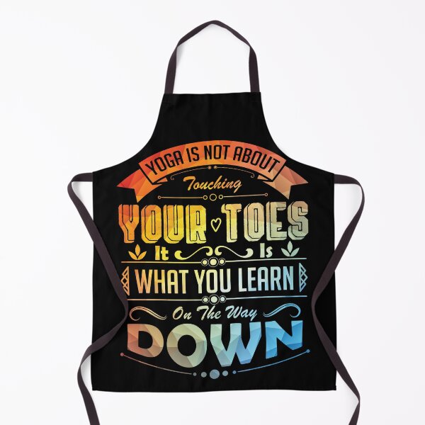 Item preview, Yoga is not about touching your toes, it is what you learn on the way down. designed and sold by Beefytee.