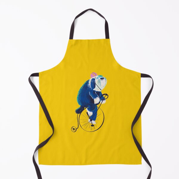 Item preview, Sheep dog riding a Penny Farthing bike designed and sold by LANDofCLE.