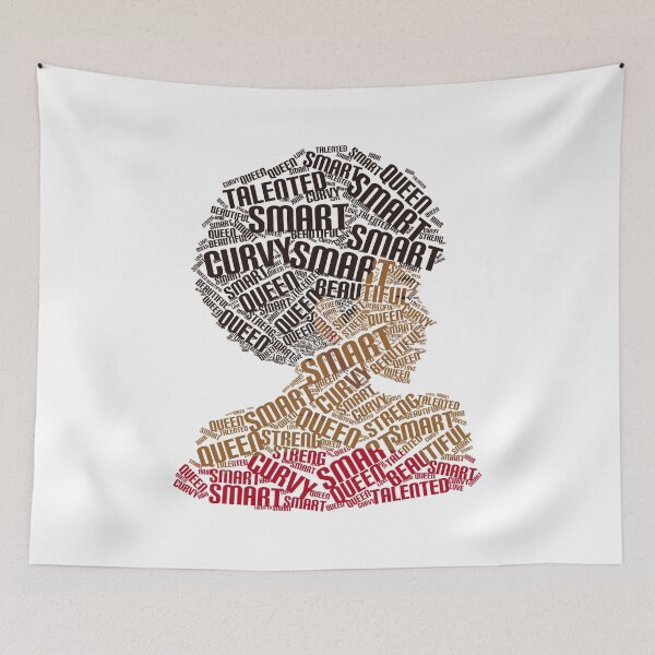 Item preview, Strong Black Woman Afro Word Art designed and sold by WordArtDesign.
