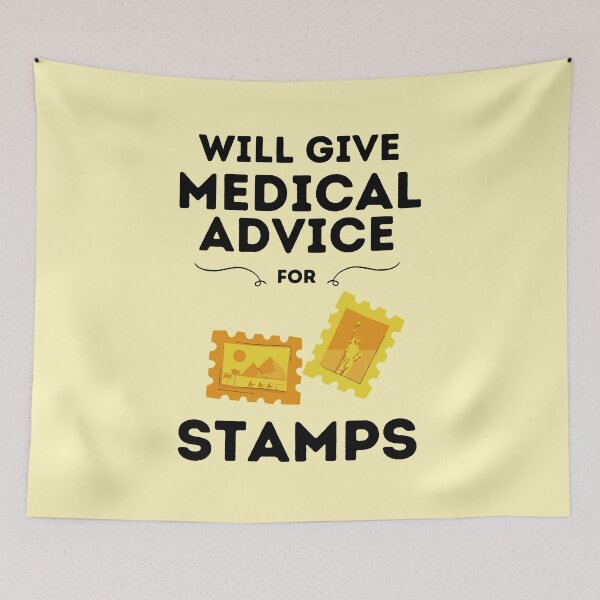 Item preview, Will Give Medical Advice For Stamps designed and sold by DocTeen.