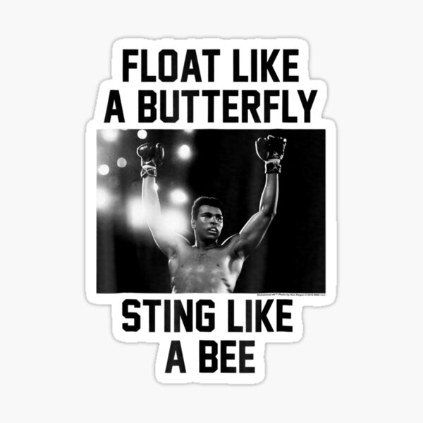 Float Like A Butterfly Sting Like A Bee Gifts Merchandise Redbubble