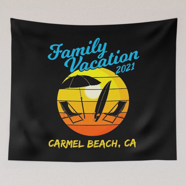 Item preview, California Beach Family Vacation 2021 Carmel Beach graphic designed and sold by jakehughes2015.