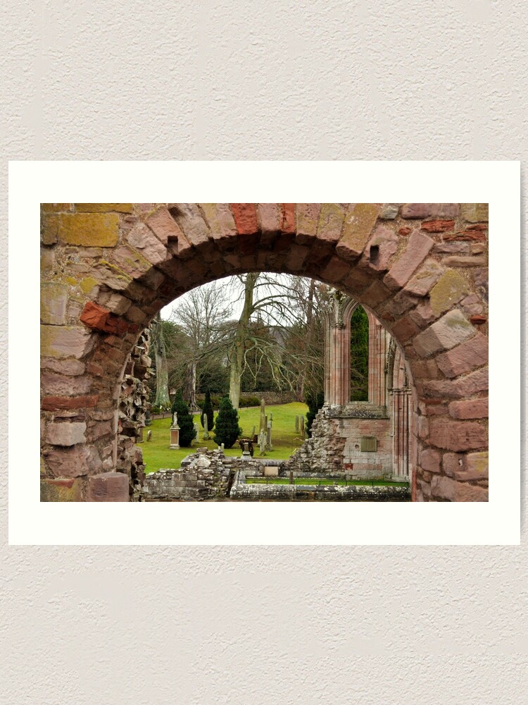 Thumbnail 2 of 3, Art Print, Abbey View, Scotland designed and sold by Tiffany Dryburgh.