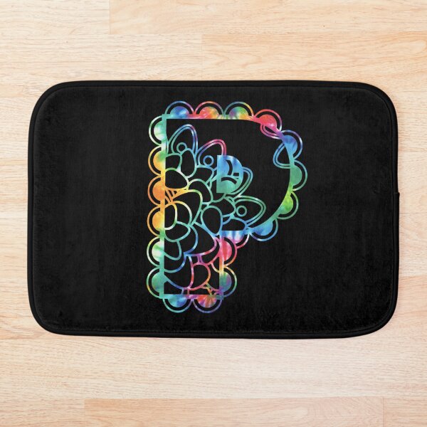Item preview, Tie Dye Mandala Letter P Monogram Capital Letter designed and sold by kawaiisplatter.