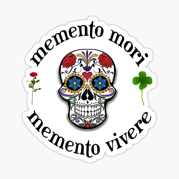 Item preview, Memento Mori, Memento Vivere, Remember To Die, Remember To Live (2021-3-MVIVERE-3) designed and sold by NY-Prints-USA.