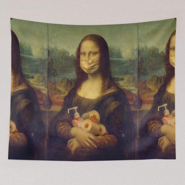 Item preview, Mona Lesa, Leonorado da Vinci, Face mask  designed and sold by Mr7Williams.