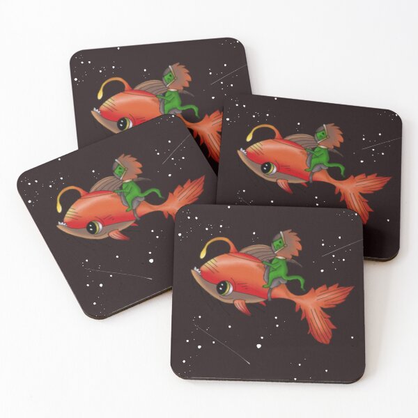 Item preview, Intergalactic travel by fish  designed and sold by QueenOfCorn.