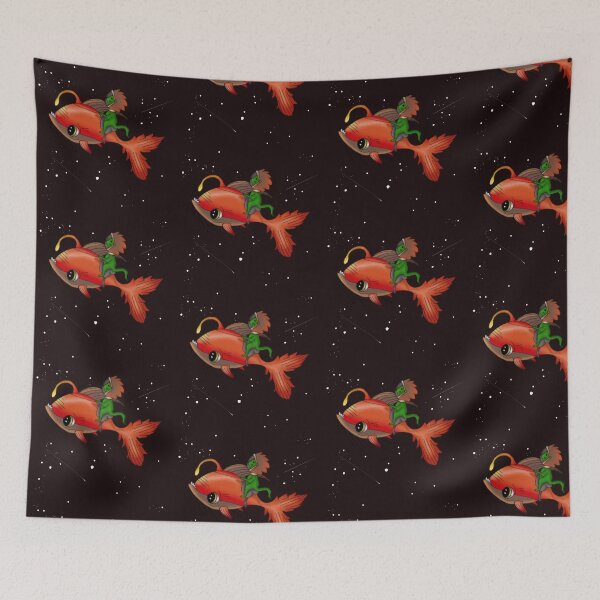 Item preview, Intergalactic travel by fish  designed and sold by QueenOfCorn.