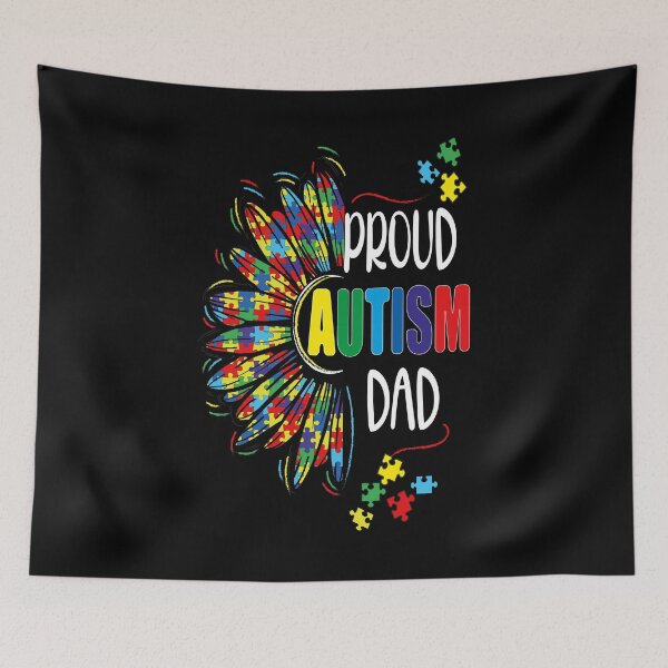 Item preview, Proud Autism Dad, Autism Awareness designed and sold by orangeblue21.
