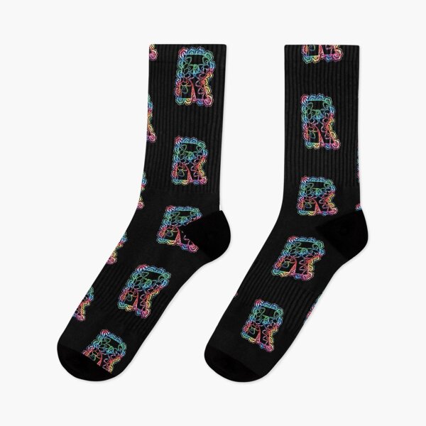 Item preview, Tie Dye Mandala Letter R Monogram Capital Letter designed and sold by kawaiisplatter.