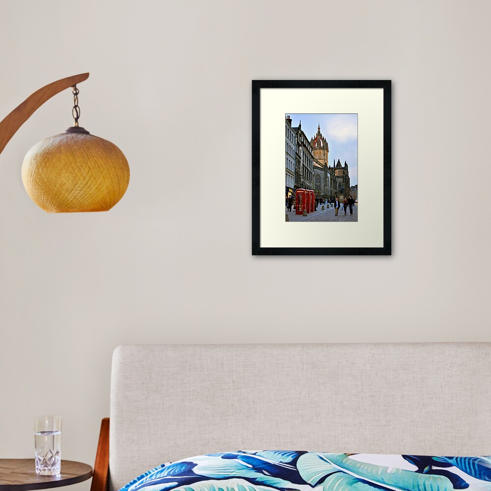 Evening Stroll on the Royal Mile Framed Art Print