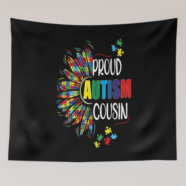 Item preview, Proud Autism Cousin, Autism Awareness designed and sold by orangeblue21.