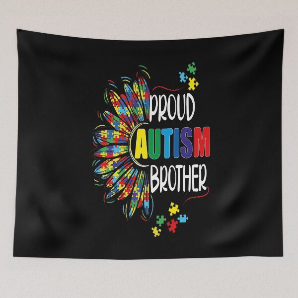 Item preview, Proud Autism Brother, Autism Awareness designed and sold by orangeblue21.