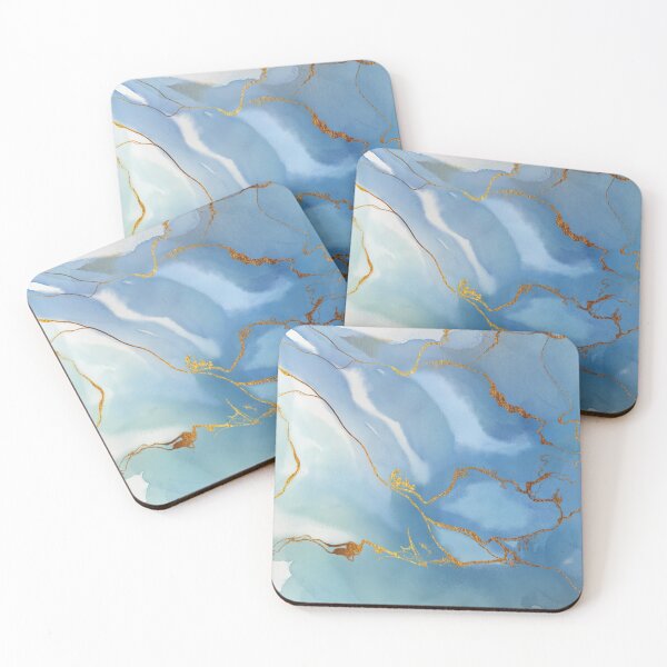 Item preview, Blue Gold Marble designed and sold by Helo’s.