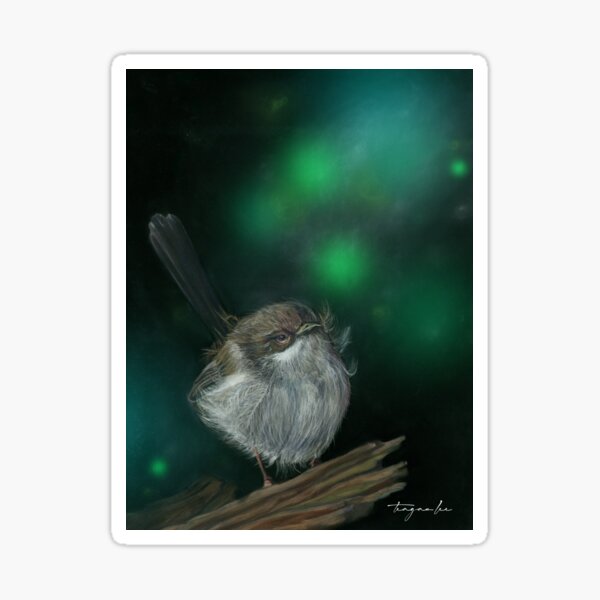 Item preview, Fairy-wren designed and sold by teaganleeartist.