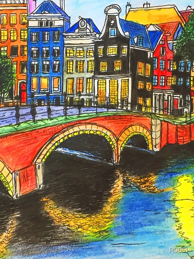 Thumbnail 4 of 4, iPhone Case, Amsterdams Canal Reflection. designed and sold by ROB51.