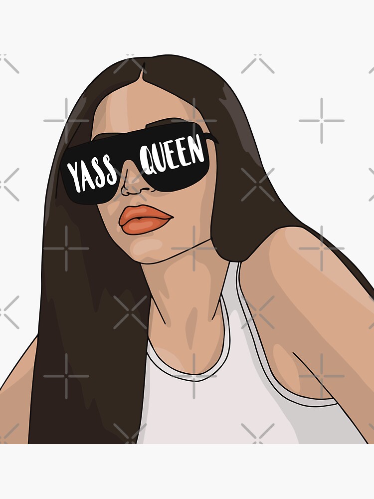 Yass Queen Sticker For Sale By Alureprints Redbubble