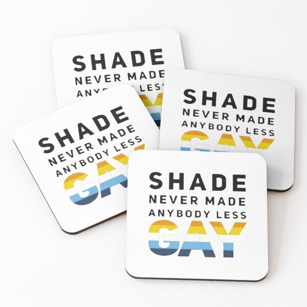 Item preview, Shade Never Made Anybody Less Aroace (White) designed and sold by UnicornPeeps.