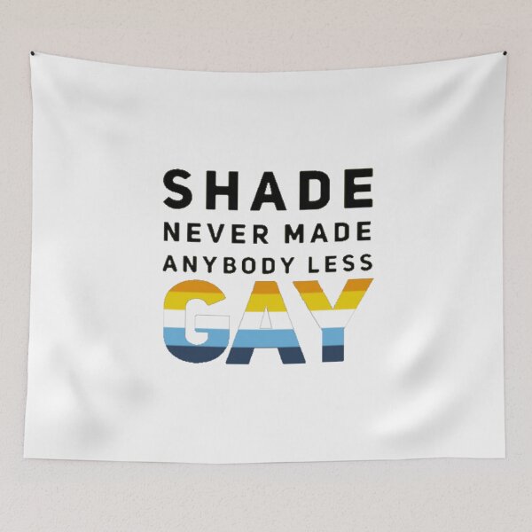 Item preview, Shade Never Made Anybody Less Aroace (White) designed and sold by UnicornPeeps.