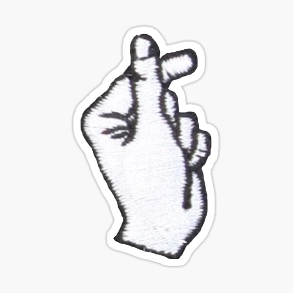 Coeur de doigt coréen Sticker