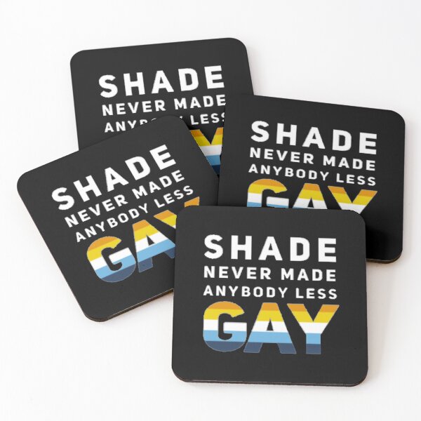 Item preview, Shade Never Made Anybody Less Aroace (Black) designed and sold by UnicornPeeps.