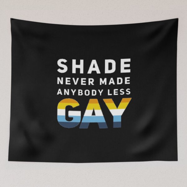 Item preview, Shade Never Made Anybody Less Aroace (Black) designed and sold by UnicornPeeps.