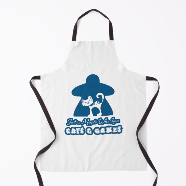 Item preview, Just A Meeple Who Loves Cats And Games Blue designed and sold by pudgycatgames.